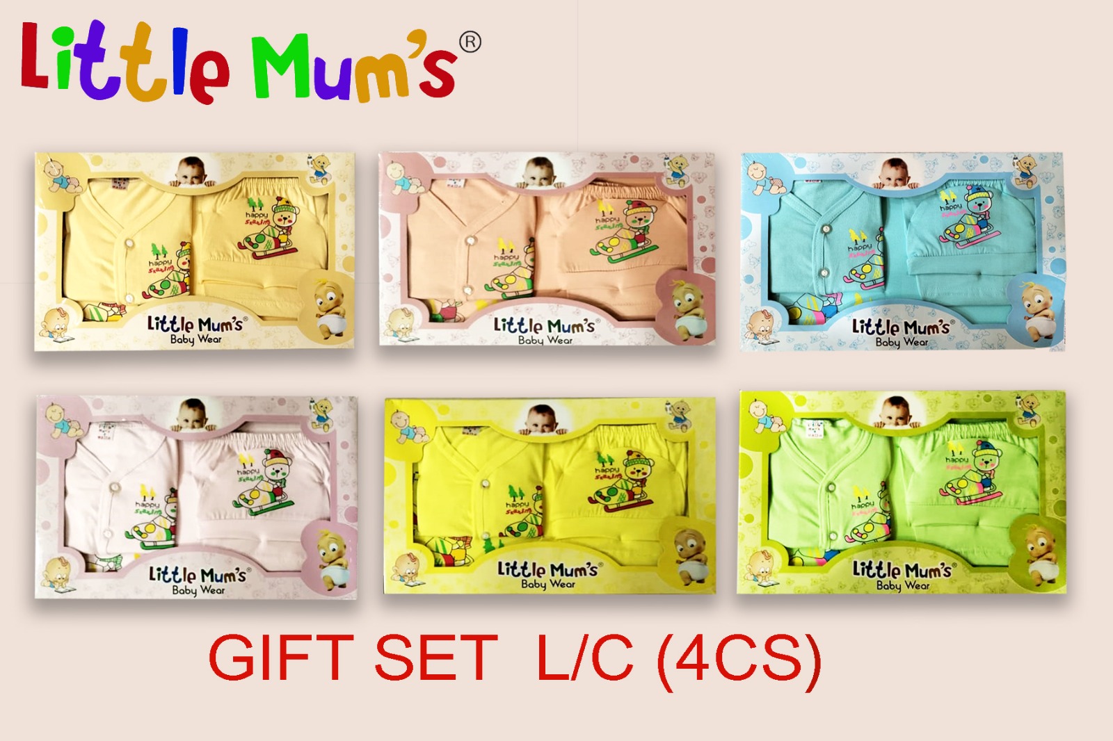 HALF SLEVE GIFT  SET (4PCS)  ('0")